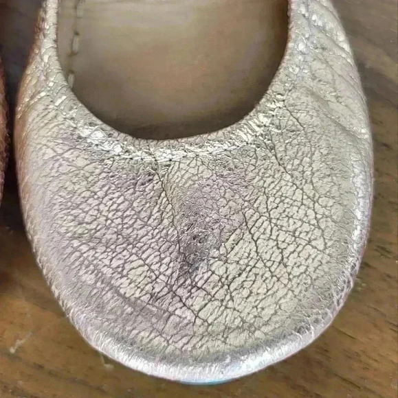 Tieks By Gavrieli Metallic Rose Gold Glam Ballet Flats Womens Size 9 Leather - Picture 7 of 9